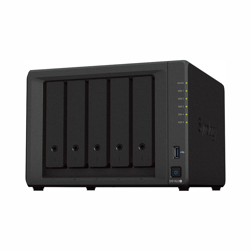 Synology 群晖 DS1522+ 5盘位NAS（锐龙R1600、8GB） ￥5699