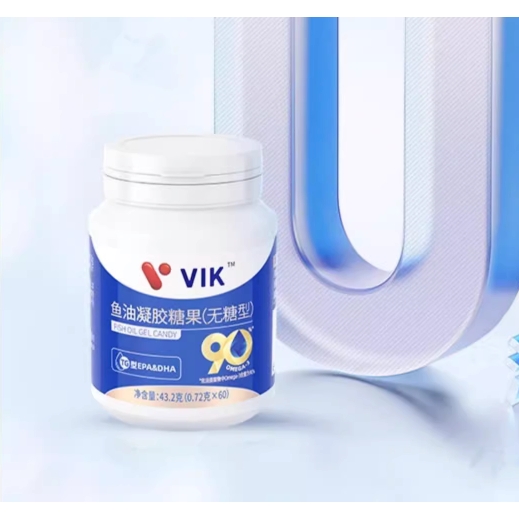 vik 维克 90%高纯度epa深海鱼油 60粒 49元（需用券）