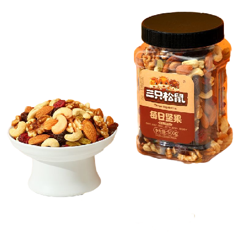 三只松鼠 每日坚果 500g 23.6元