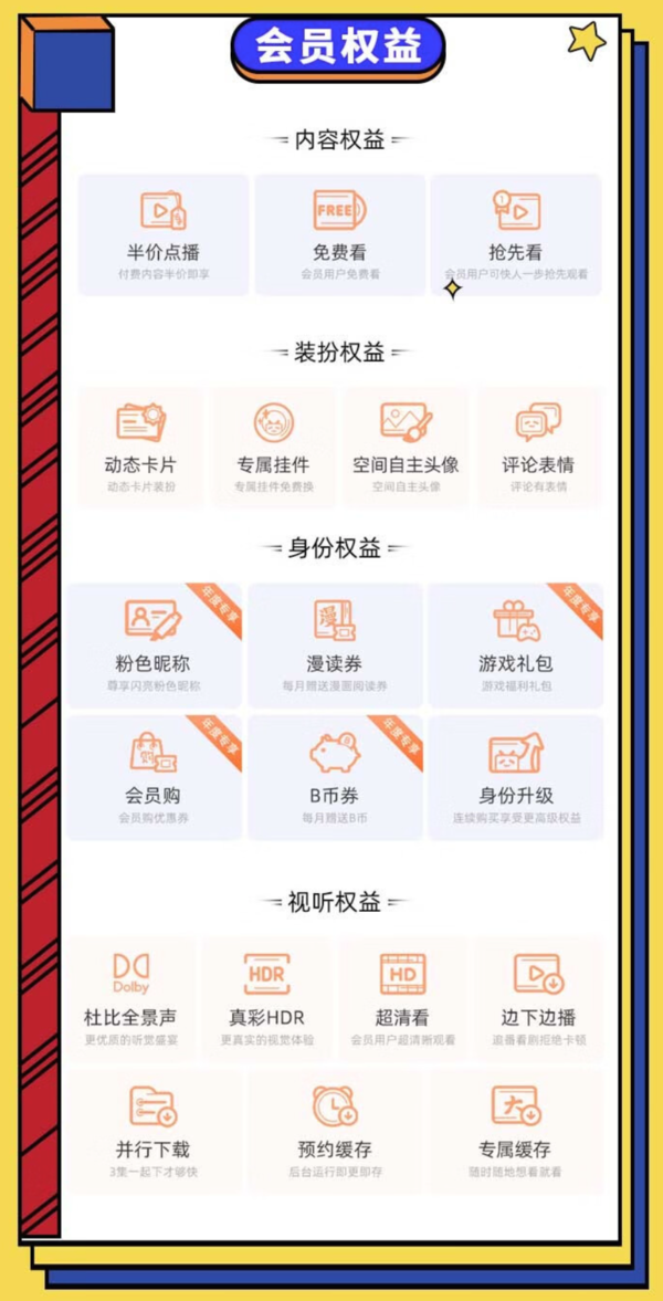 bilibili 哔哩哔哩 大会员12个月年卡