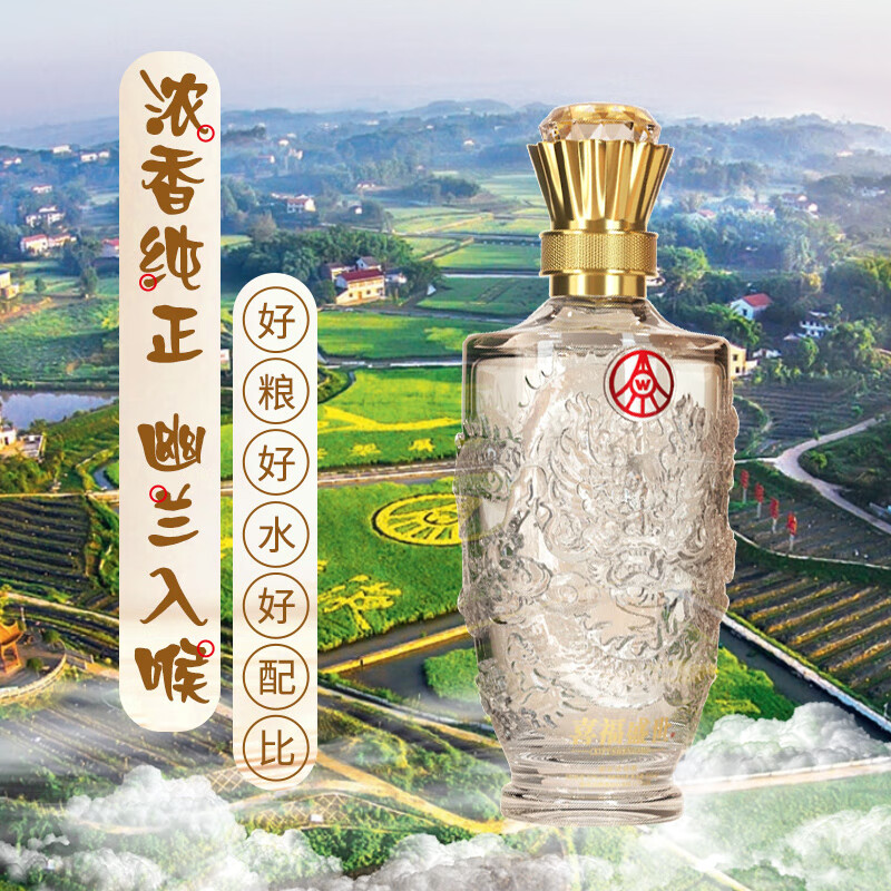 WULIANGYE 五粮液 股份 盛世龙年浓香型纯粮食白酒 52度 500ml白酒礼盒优级酒 89