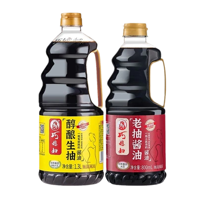 巧媳妇酱油粮食酿造生抽家用炒菜凉拌调味品厂家直销老抽料酒 14.9任选3罐 