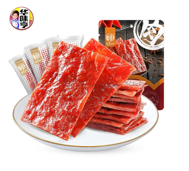 华味亨 肉脯100g（多款任选） 2.7元（需买10件，需用券）