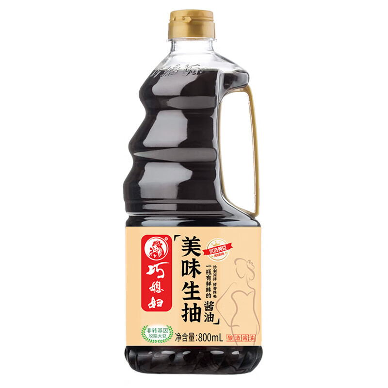 JD 巧媳妇 美味生抽 酿造酱油 800ml 1.9元（需用券）