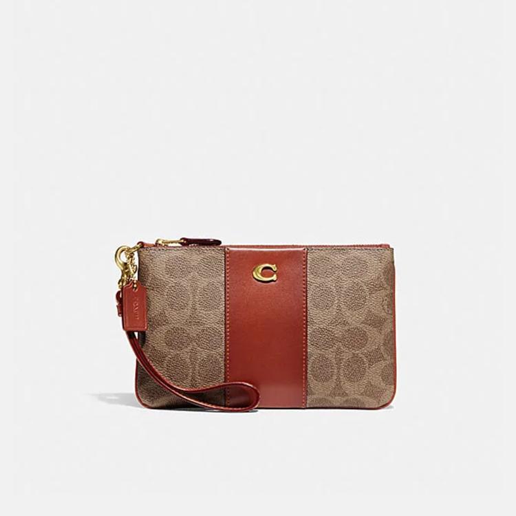 COACH 蔻驰 女士帆布签名小号手提包 539元