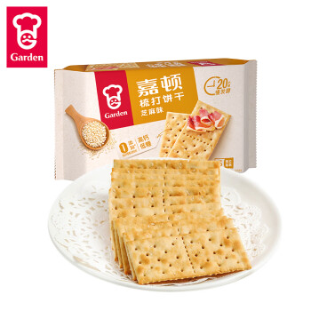 Garden 嘉顿 梳打饼干 芝麻味 420g ￥7.7