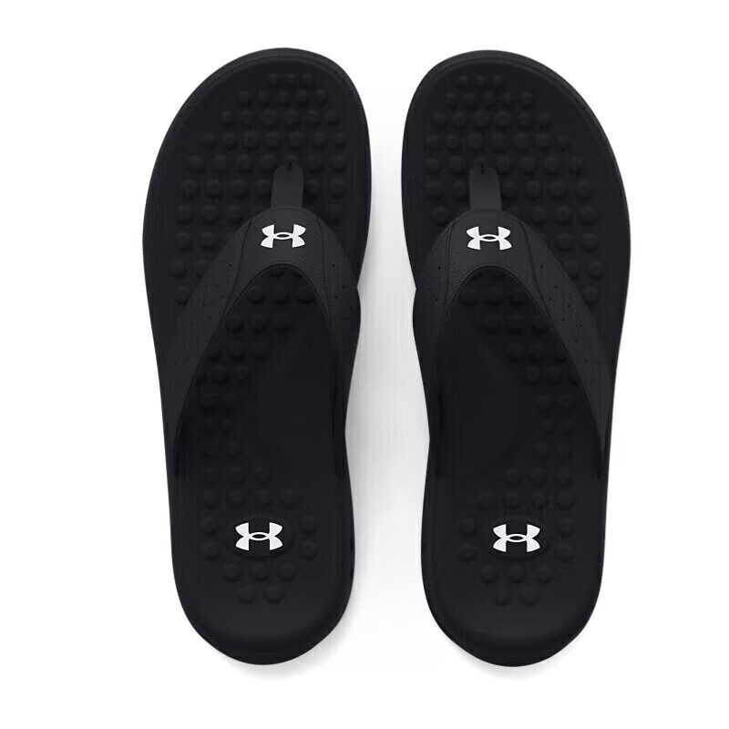 安德玛 UNDERARMOUR）春夏Ignite 7男子运动休闲拖鞋3026026 黑色001 44 269元