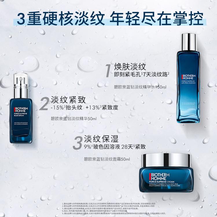 BIOTHERM 碧欧泉 蓝钻淡纹尝鲜盒 （精华水25ml*1+精华5ml*1+面霜5ml*2) 90元