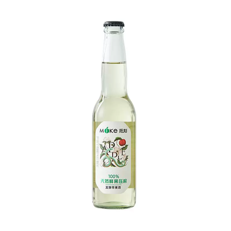 觅刻 鲜榨瓶装100%水果压榨气泡果酒330ml*4 ￥12.9