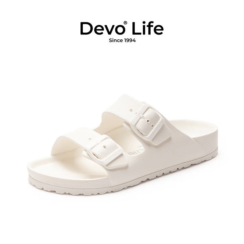 Devo 的沃 Life的沃男女同款凉拖EVA一字拖鞋 59元（需用券）