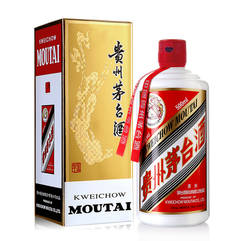 淘金币可用：Moutai 茅台 飞天茅台 53%vol 酱香型白酒 500ml 单瓶装 1989元