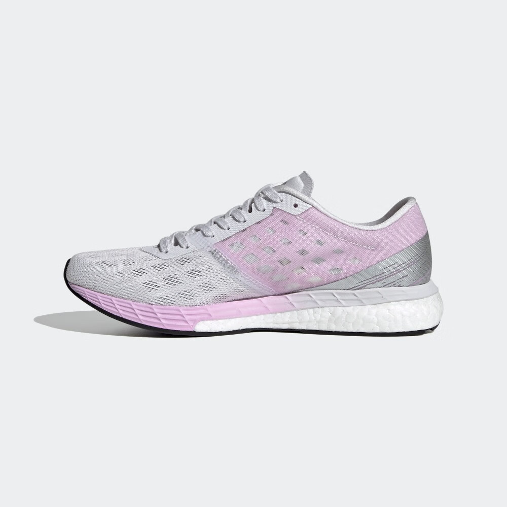 adidas 阿迪达斯 Adizero Boston 9 女子马拉松跑步鞋 FW2213 浮点灰/白色/浅紫 37 263.