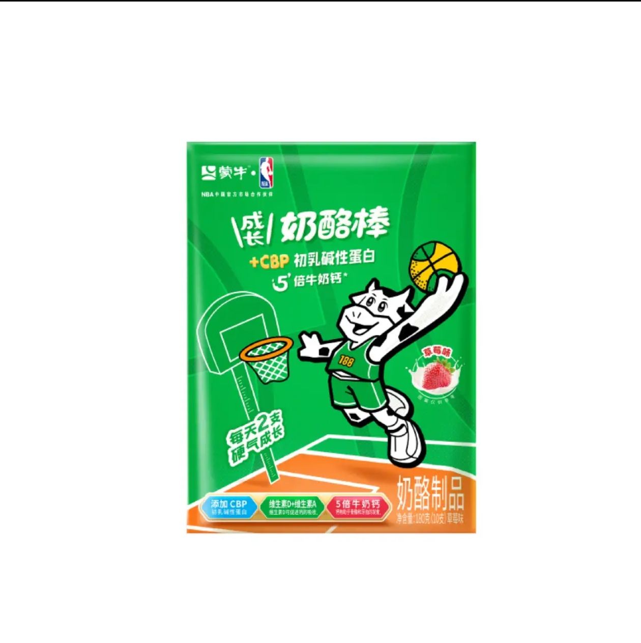 妙可蓝多 蒙牛成长奶酪棒 4袋40支 38.66元（需领券）