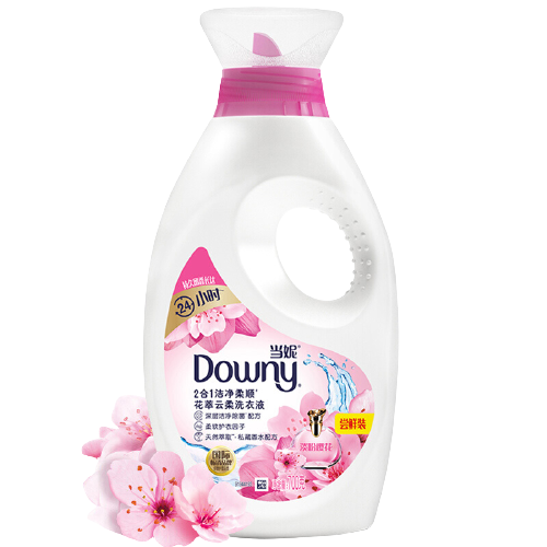 Downy 当妮 花萃云柔系列 2合1洁净柔顺洗衣液 700g 淡粉樱花 5.1元（需用券）