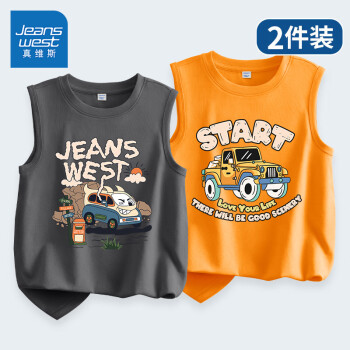 JEANSWEST 真维斯 儿童纯棉短袖t恤背心 ￥11.3