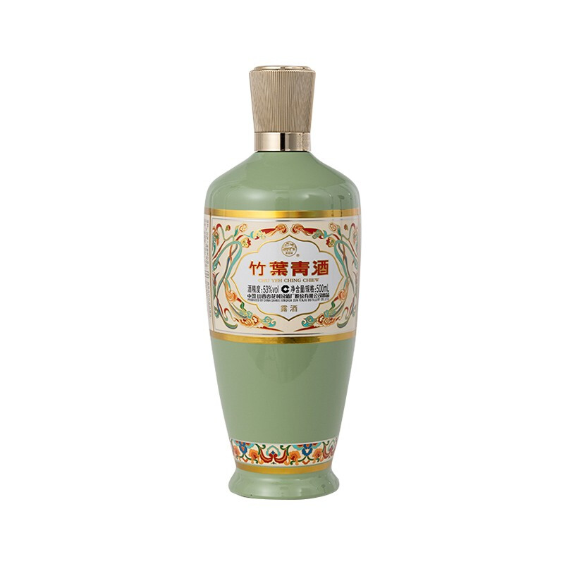 竹叶青 酒 杏花村汾酒 荣耀绿瓶 53度 500mL (活动仅一天） 50元（需买2件，需