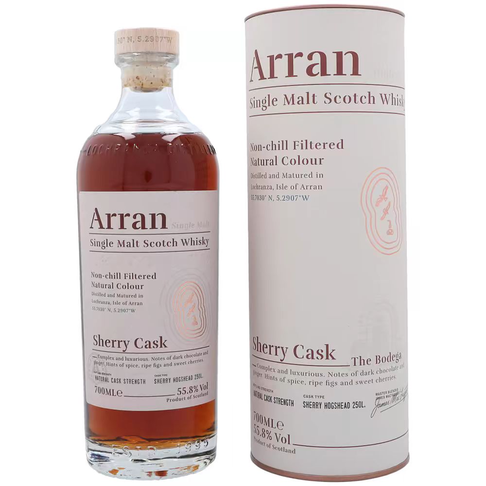 Arran 艾伦 雪莉桶 55.8度 700ml 单支装 390.8元