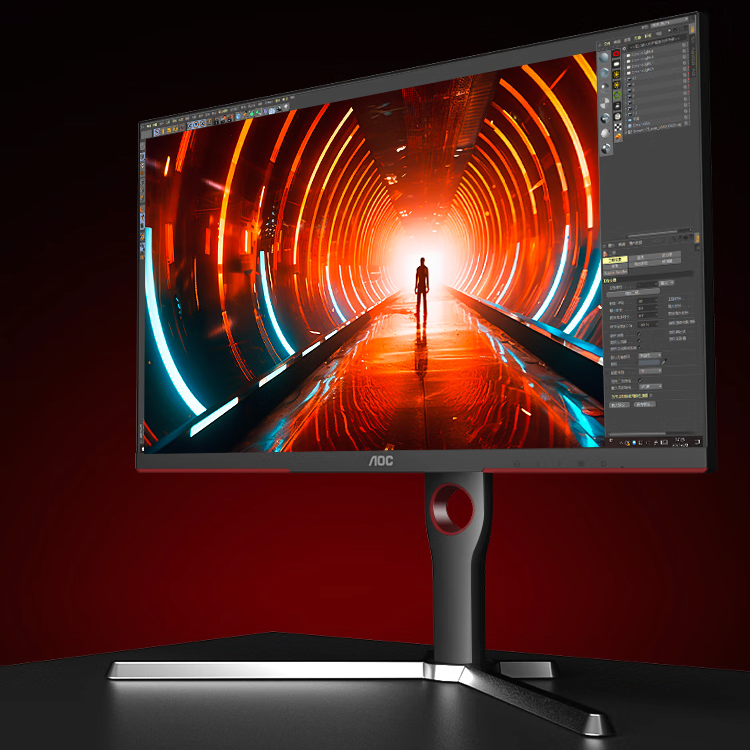 AOC 冠捷 Q27G3XMN 27英寸 Mini-LED FreeSync 显示器（2560×1440、180Hz、HDR1000） 1599元