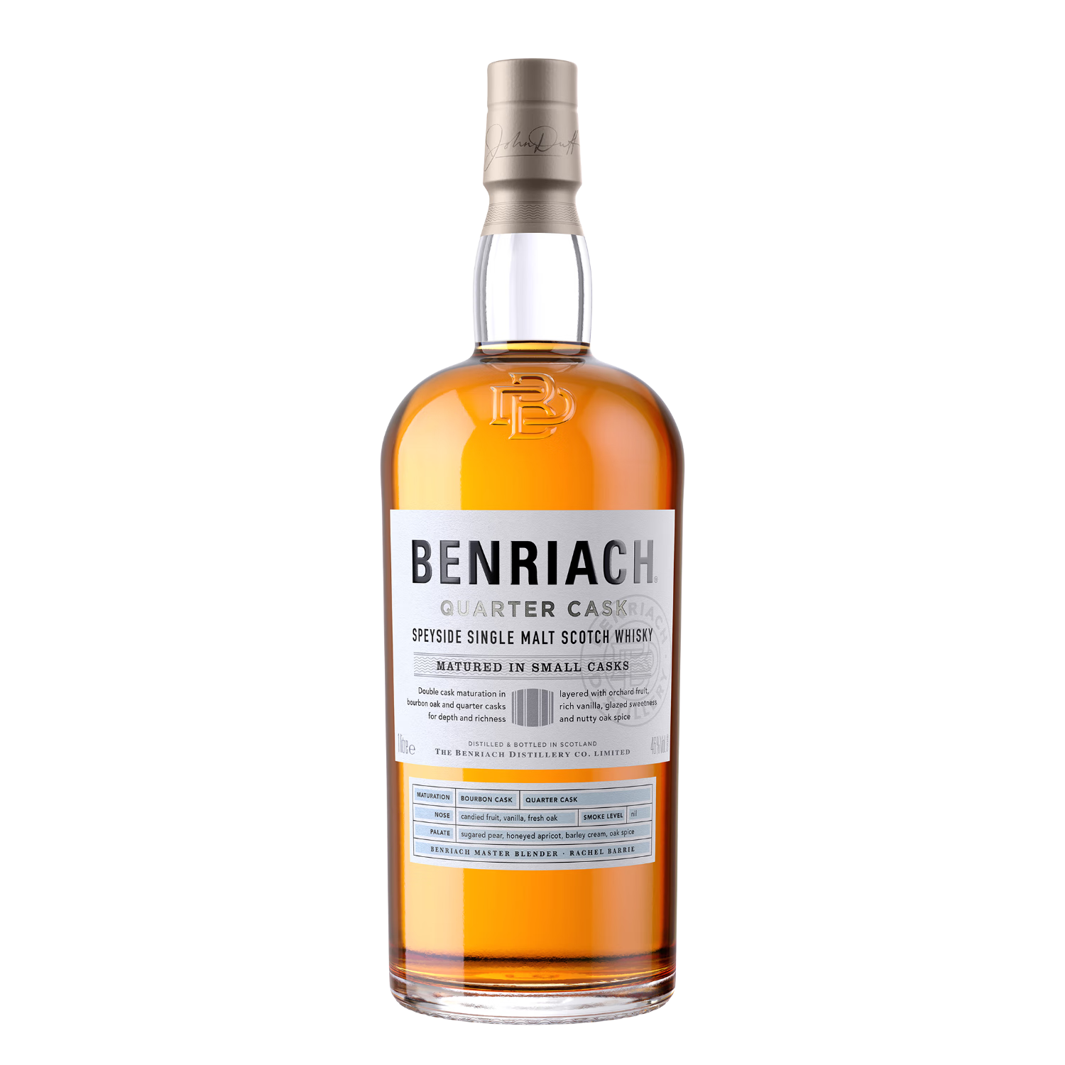 BENRIACH 本利亚克 班瑞克四分之一桶 单一麦芽威士忌 1000ml 284.93元（需用券）