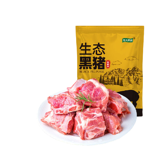 LONG DA 龙大 黑猪排骨 800g/袋 22.21元（需买3件，需用券）