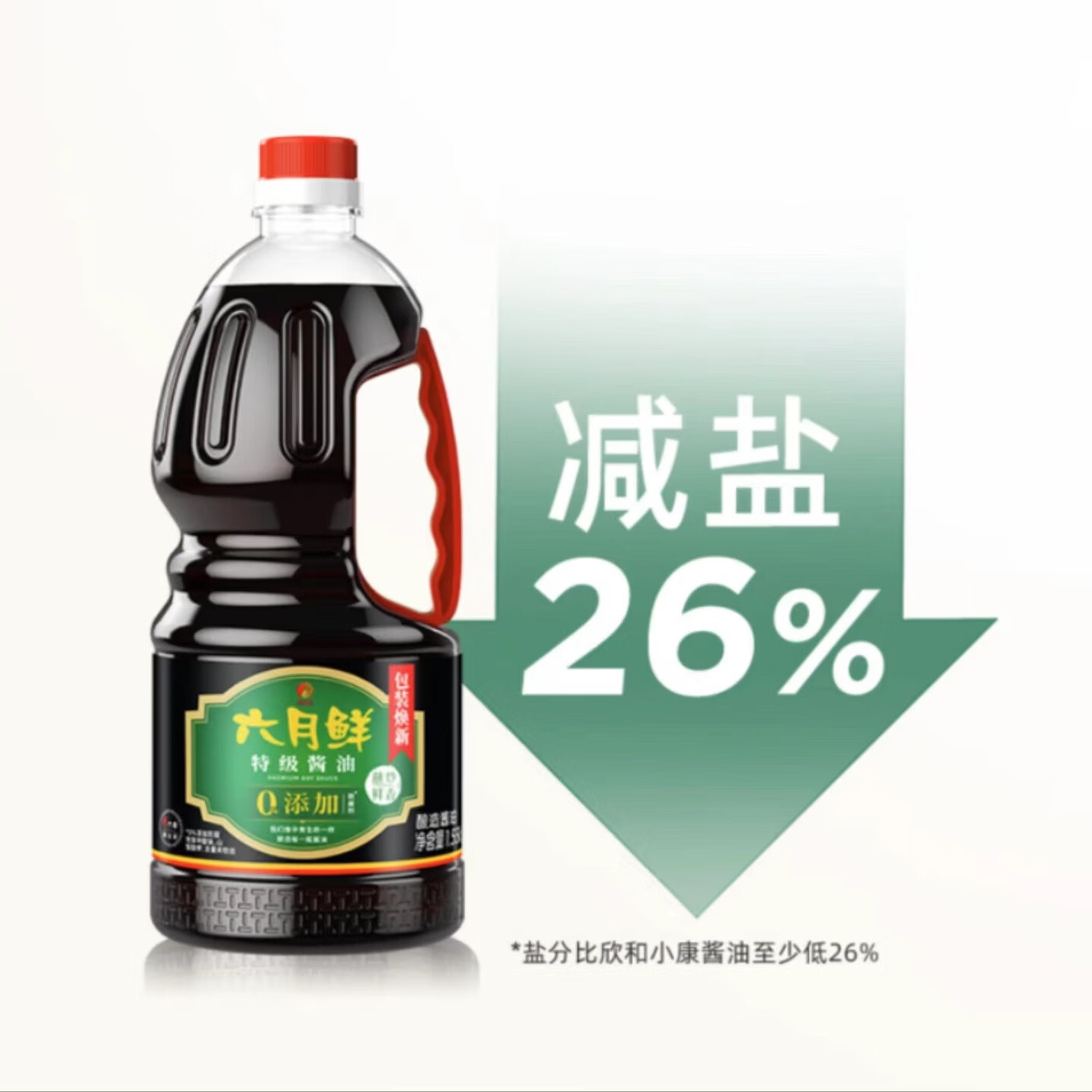 六月鲜 特级酱油1.55kg 优选原料 特级品质 11.9元