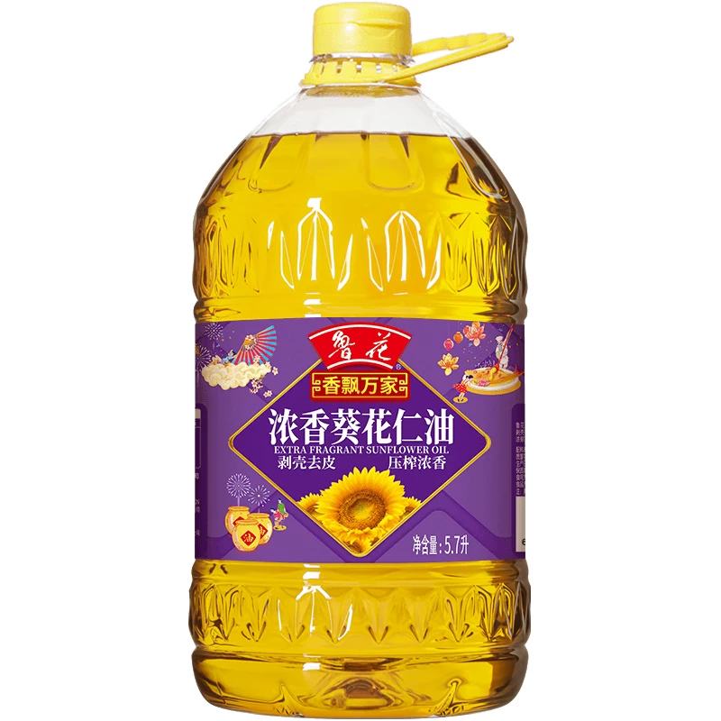 淘宝百亿补贴：鲁花 香飘万家浓香葵花仁油 5.7L 84.9元包邮