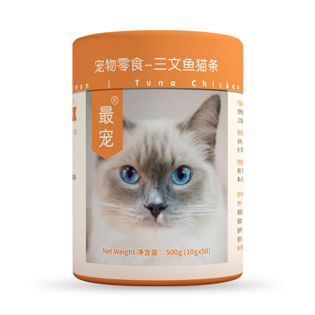 Paddy Time 最宠 PaddyTime 三文鱼猫条 500g 26元（需用券）