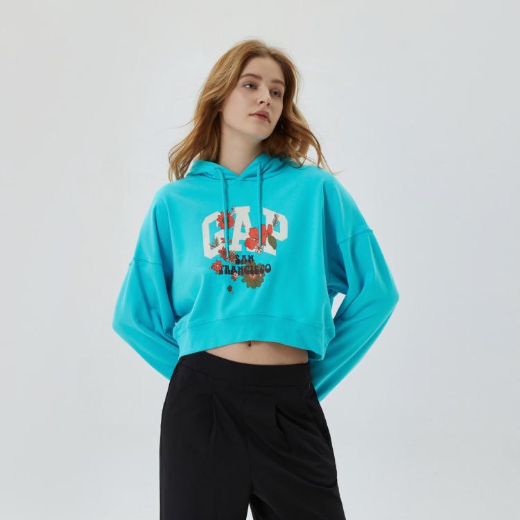 Gap 盖璞 女士花卉LOGO卫衣 615063 68元