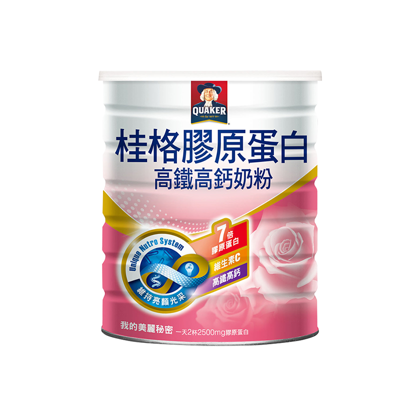 QUAKER 桂格 新西兰乳源胶原蛋白高铁高钙进口奶粉750G，非临期 29.01元