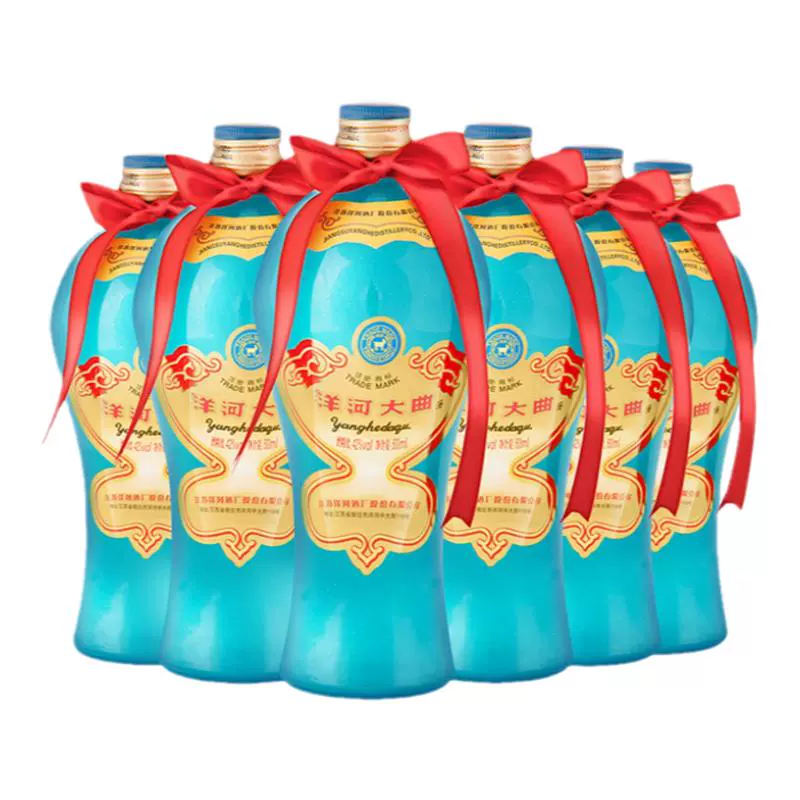 YANGHE 洋河 大曲55度500mL*6 官方自营旗舰店 浓香型白酒 ￥239