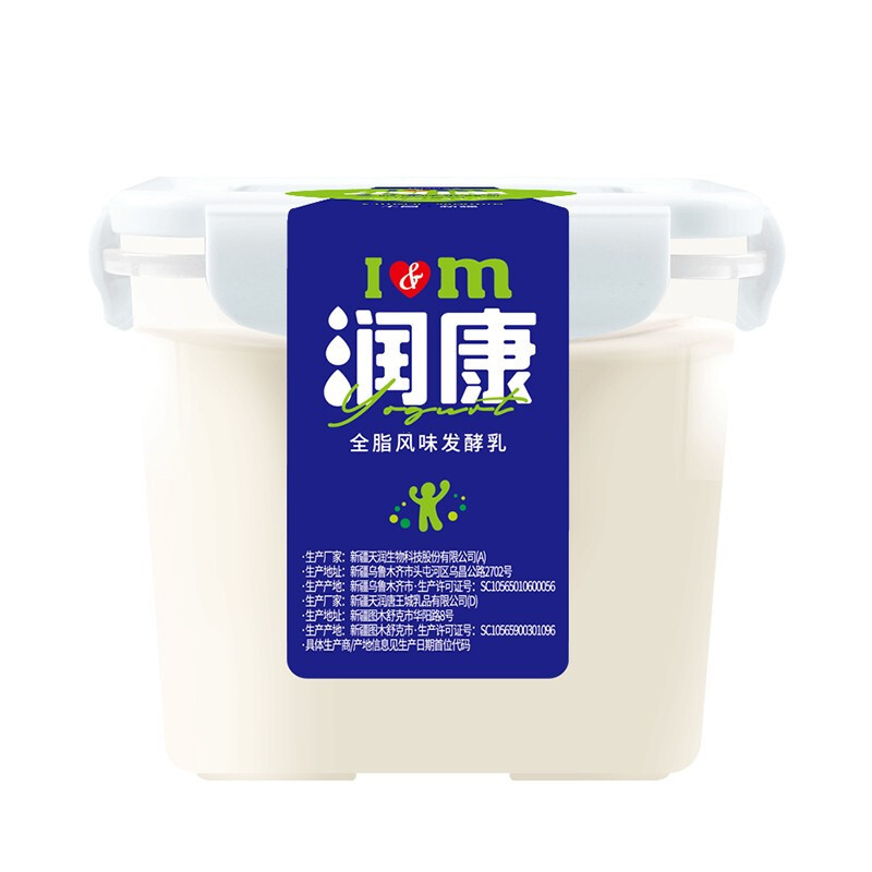 TERUN 天润 润康 全脂风味发酵乳 1kg 24.35元（需买2件，需用券）