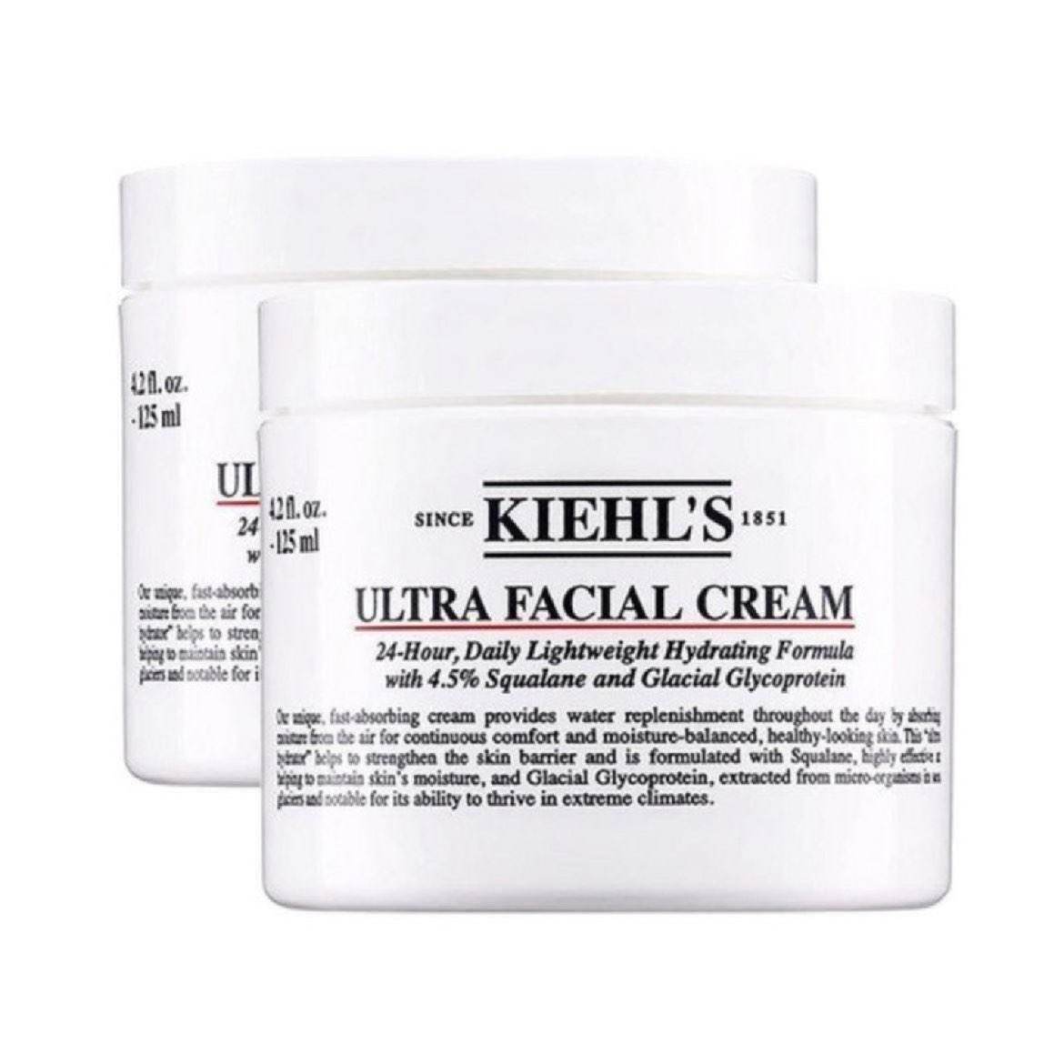 再降价：Kiehls 科颜氏 高保湿面霜 125ml*2 395元（折后到197.5元/瓶）