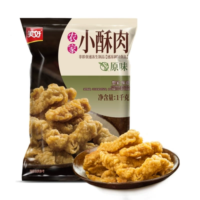 88VIP：美好 农家猪肉小酥肉长条 原味1kg *2件 78.47元，合单价39.23元（双重优