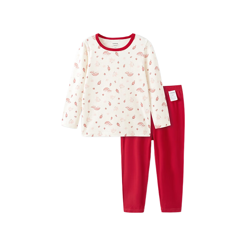 值选：巴拉巴拉 宝宝秋衣秋裤 红色 47.06元（需用券）