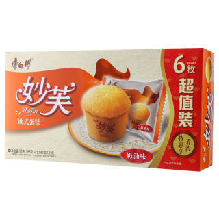 康师傅 奶油味妙芙蛋糕 288g*2件 14.5元(合7.25元/件)
