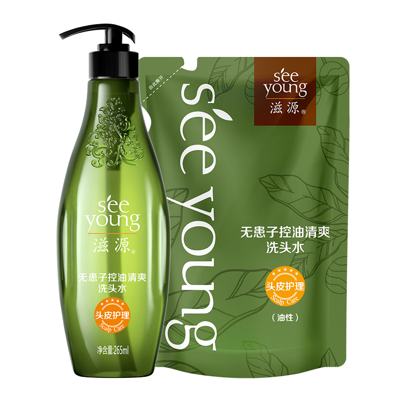 88VIP：seeyoung 滋源 油蓬松清爽柔顺洗发水 265ml+补充装235ml 23.02元（需买3件，