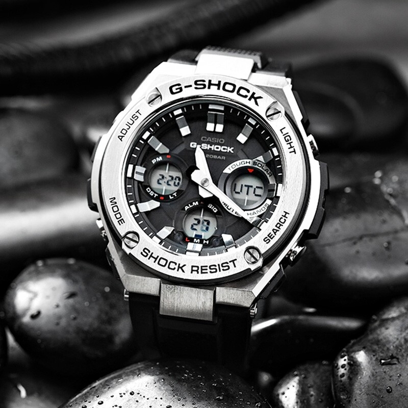 CASIO 卡西欧 G-SHOCK系列 男士太阳能腕表 GST-S110-1ADR 1388元包邮（拍下立减）