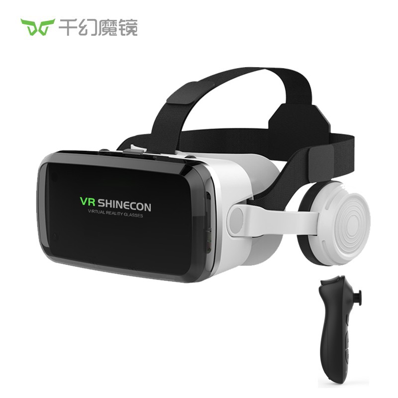 VR Shinecon 千幻魔镜 G04BS十一代vr眼镜智能蓝牙连接 3D眼镜手机VR游戏机 299元