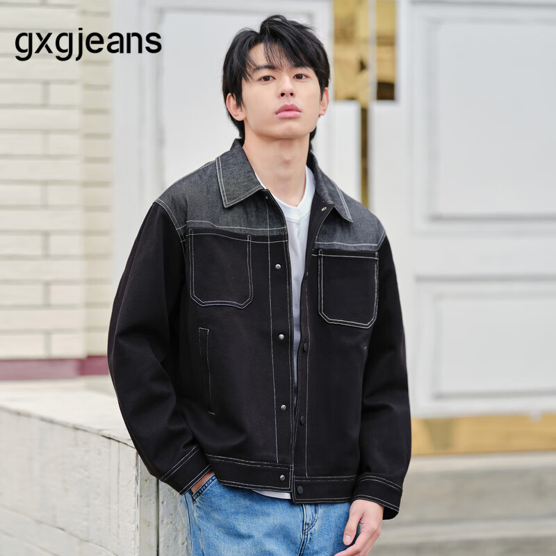 gxgjeans 男装 夹克合集 D款-黑色 L (175) 169元（需用券）