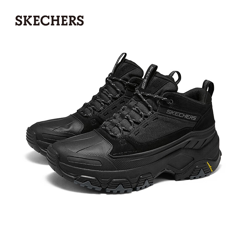 SKECHERS 斯凯奇 男鞋冬季保暖厚底增高高帮鞋 237461C 327.12元（需用券）