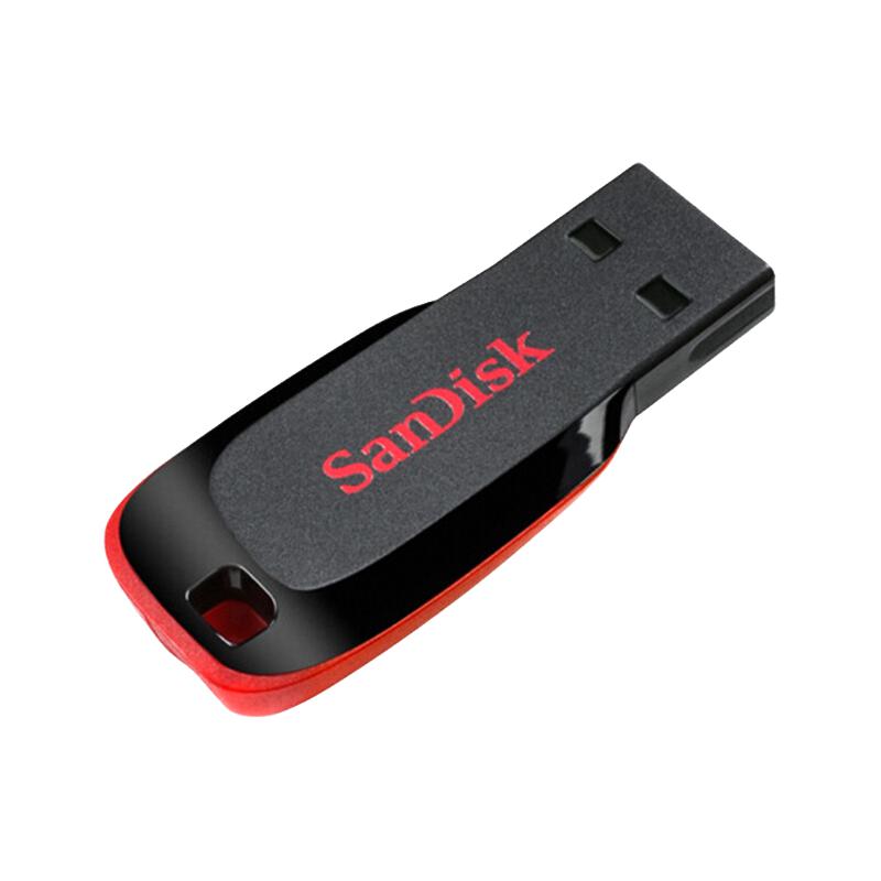 SanDisk 闪迪 酷系列 酷刃 CZ50 USB 2.0 U盘 黑红 64GB USB-A 24.75元（需用券）