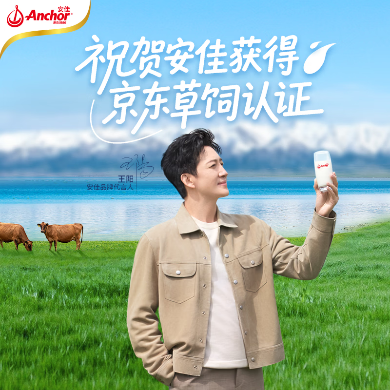 安佳 3.6g蛋白质全脂牛奶 新西兰进口草饲牛奶1L*12盒 82.28元 - 清风线报