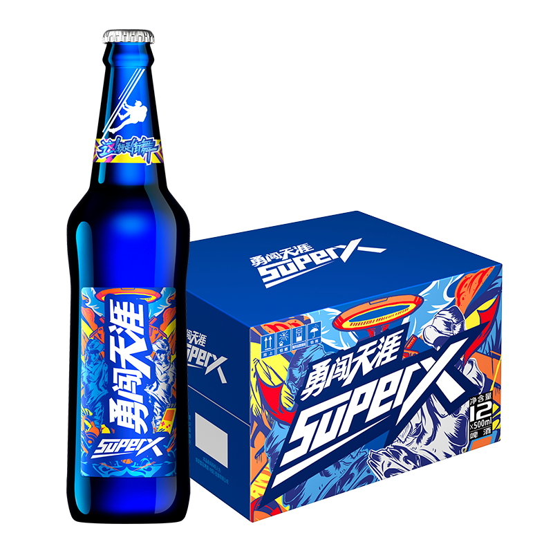 需首购：Snowbeer 雪花啤酒 勇闯天涯 superX 500ml*12瓶 50.86元+运费（双重优惠）