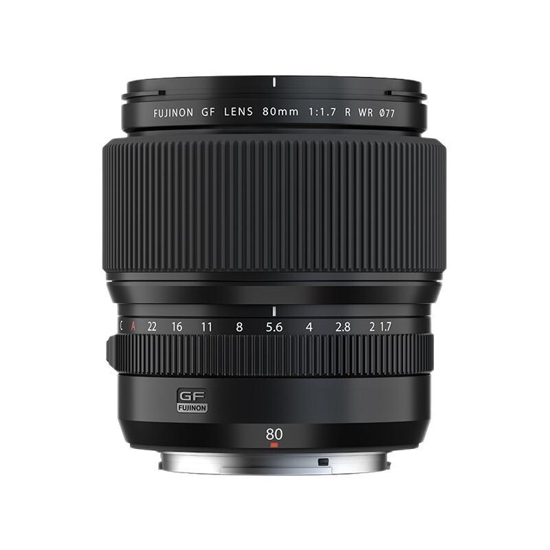 富士 FUJIFILM GF 80mm F1.7 R WR 标准定焦镜头 富士G卡口 77mm 16900元