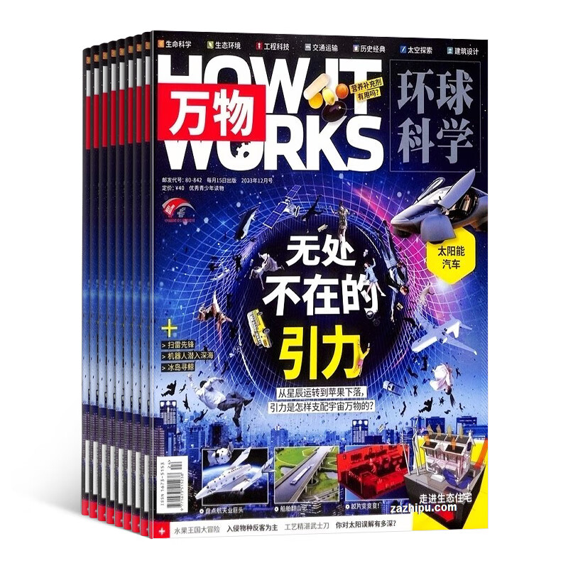 万物杂志订阅 2024年1月起订 全年共12期 how it works环球科学青少版杂志铺 329.9