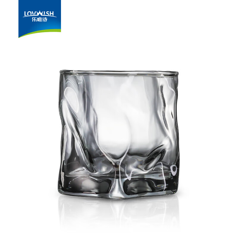 LOVWISH 乐唯诗 NERVISHI）乐唯诗 北欧创意扭扭杯玻璃杯威士忌杯网红水杯酒杯 