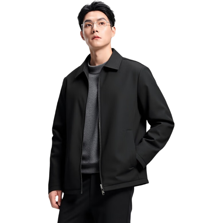 杉杉 2026春季新款男士翻领薄款行政夹克 129元（需用券）