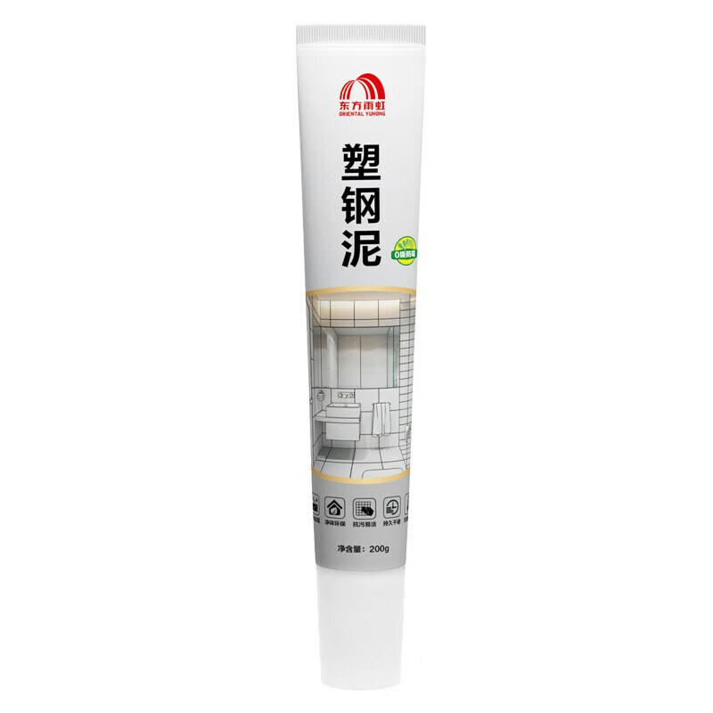 东方雨虹 ORIENTAL YUHONG 雨虹防水塑钢泥填缝剂 白色200g-送工具 14.16元