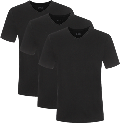 超V：HUGO BOSS 短袖三件装 男款纯棉刺绣T恤 弹性打底衫可外穿 156元