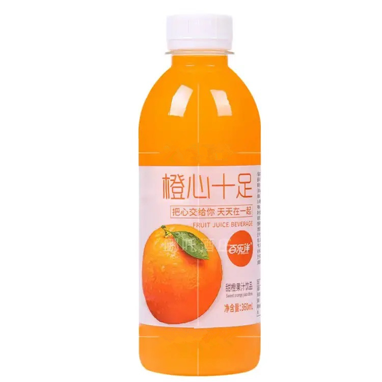 百乐洋 无品牌 橙味果汁饮料 360ml 1元